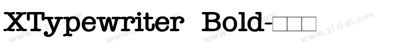 XTypewriter Bold字体转换